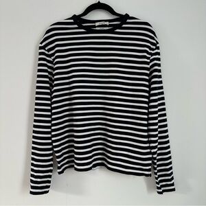 COS Cotton Striped Long Sleeve Top